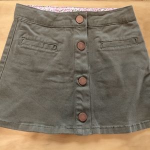 Carter's Girls Adjustable Olive Green Skirt Size 5
